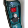 Close-up of motor speed and power controls