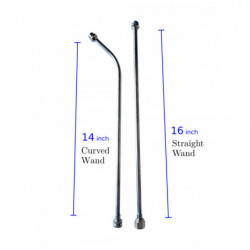 Wands side-by-side showing name, lengths of each.